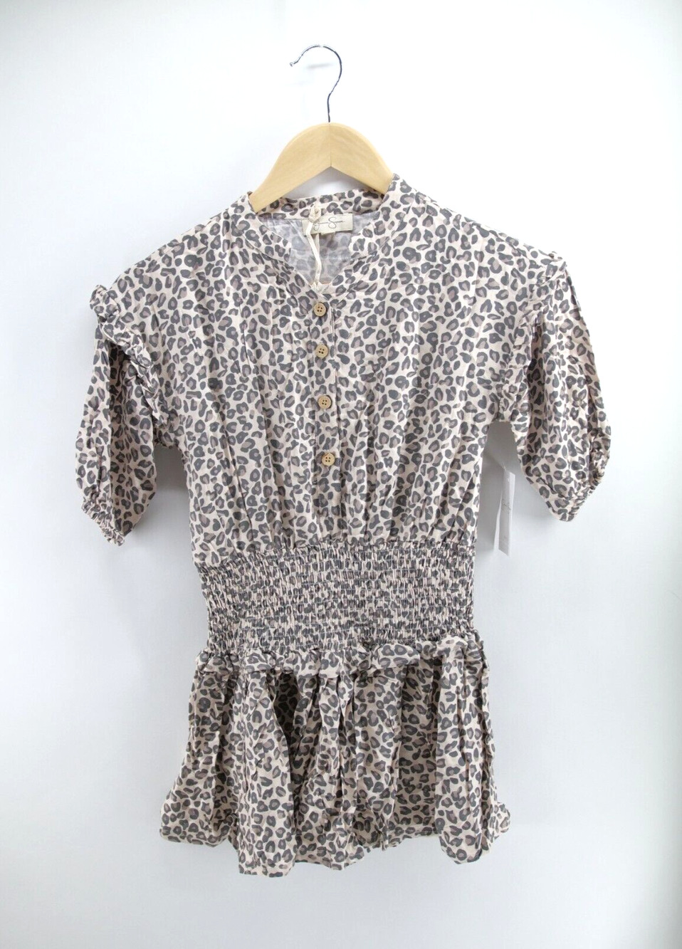 Jessica Simpson Leopard Print Dress, Big Girl's Size S(7), NEW